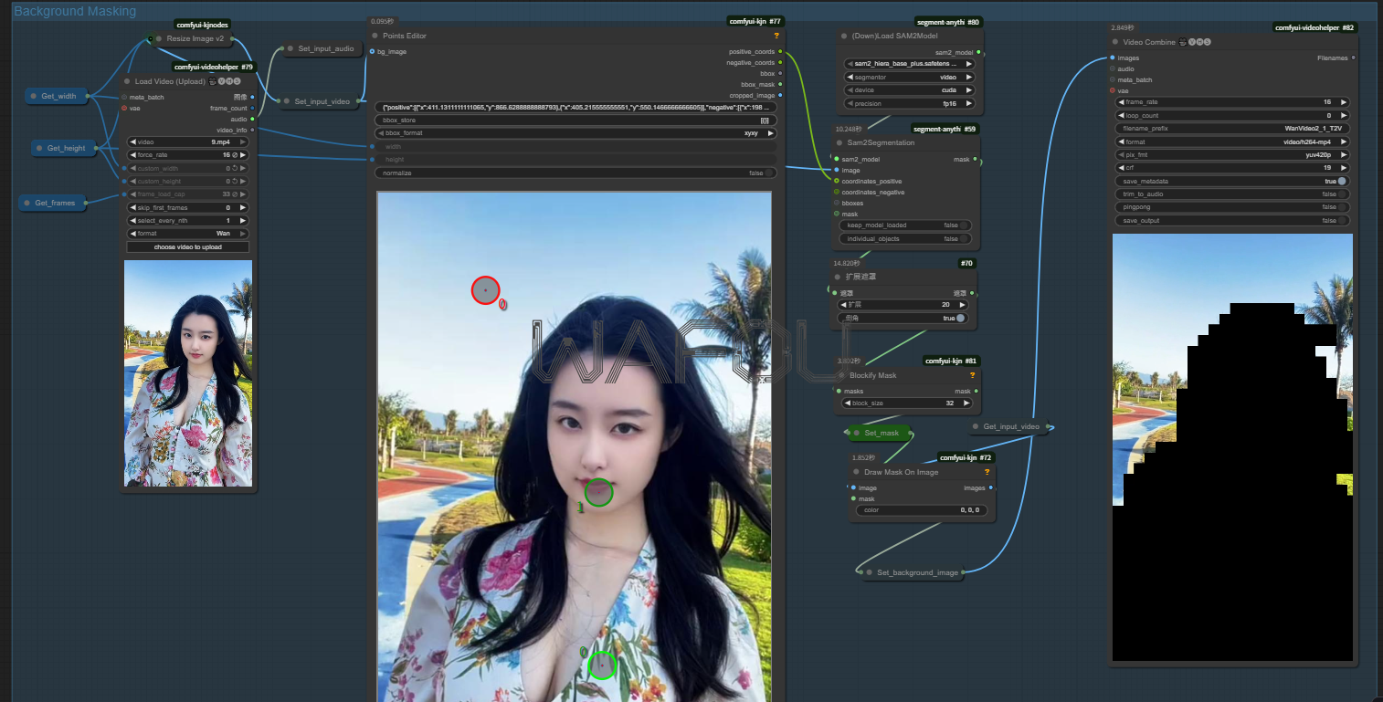 wan2.2 Animate动画模型GGUF版+自动蒙版-人物主体替换